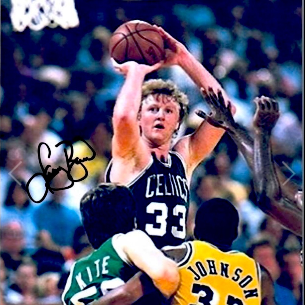 Larry Bird Signed Photo with Authenticity Certificate